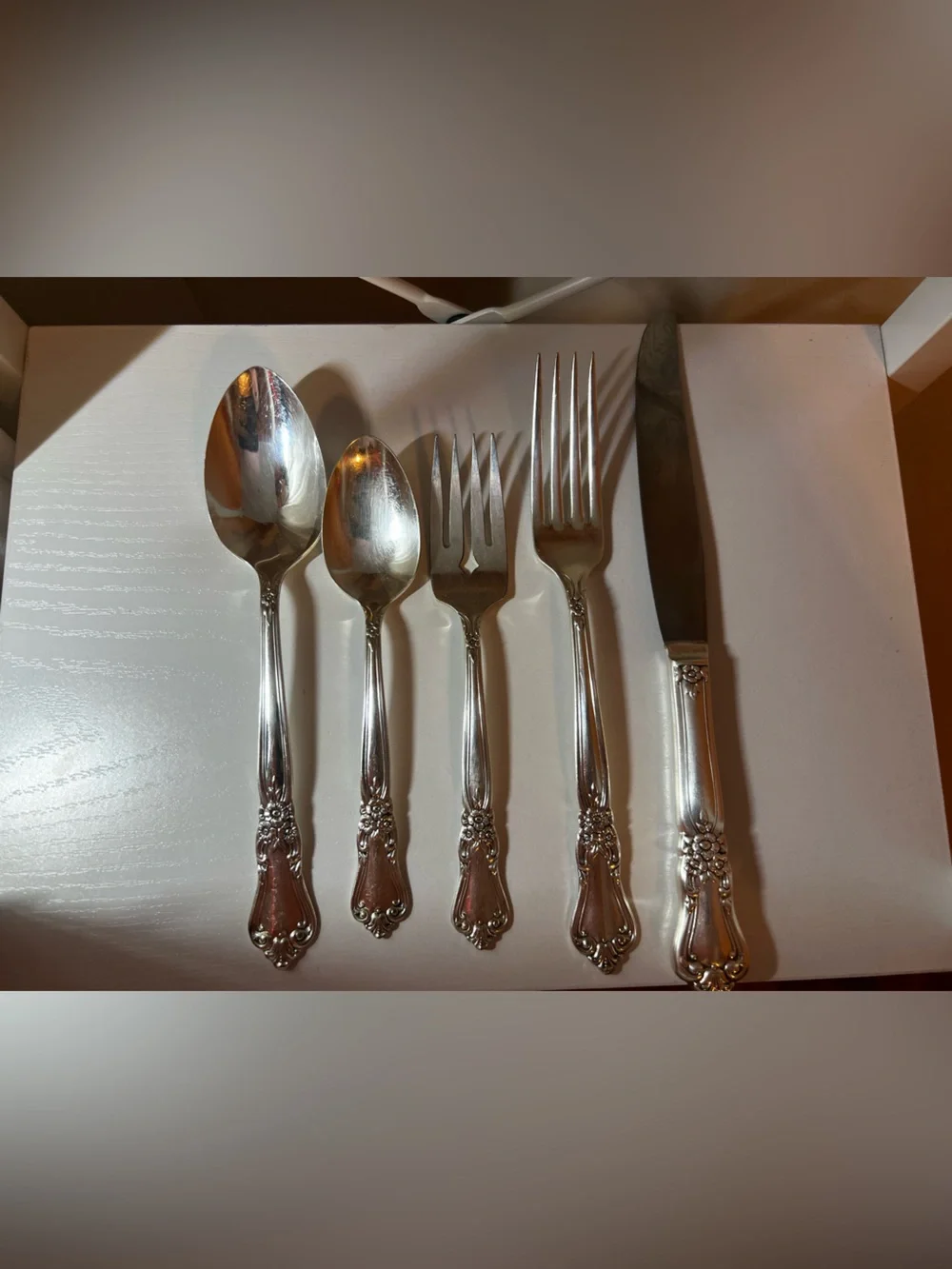 Stainless Set of Silverware (2 sets of spoons, 2 sets of forks, 1 set of knifes)